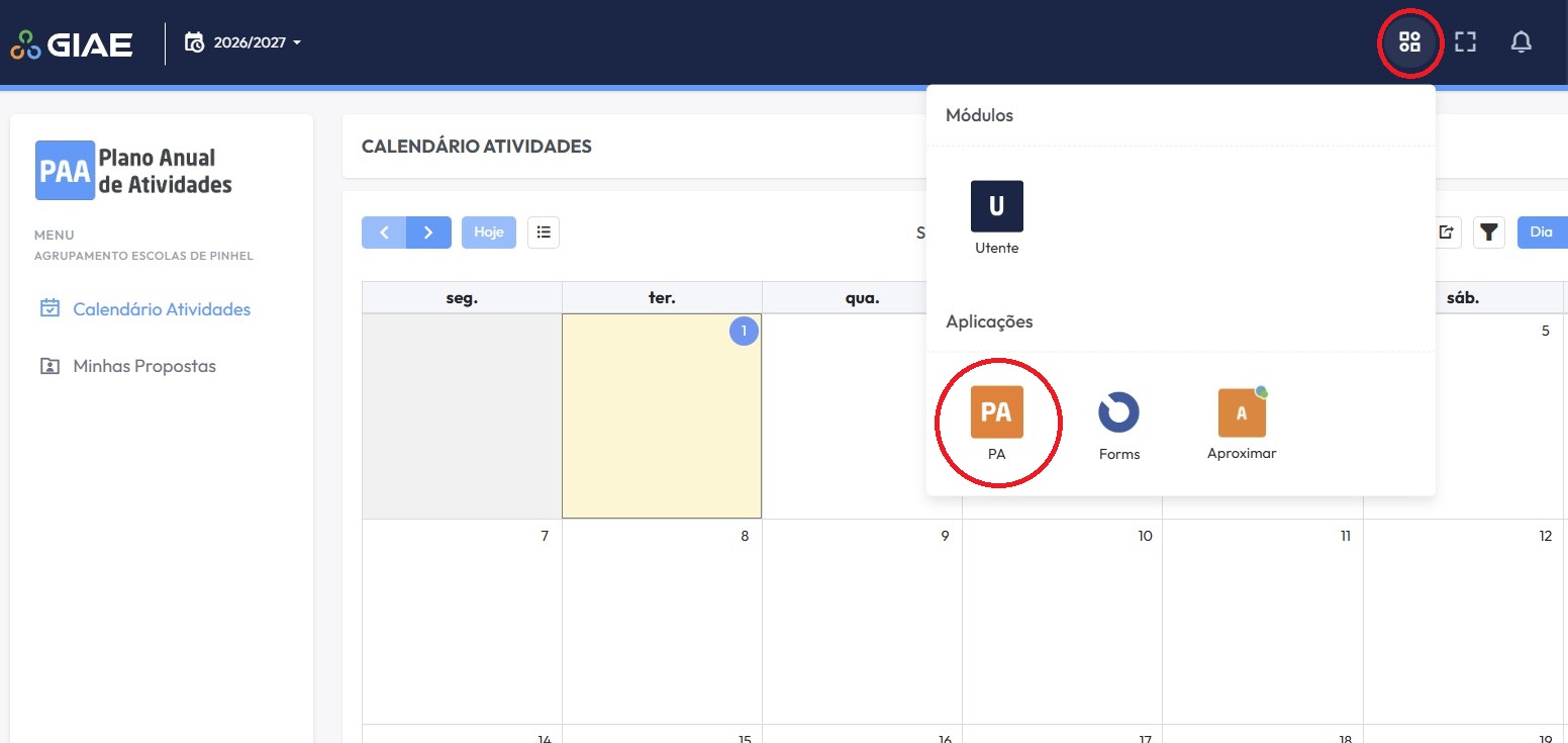 Plano aluno